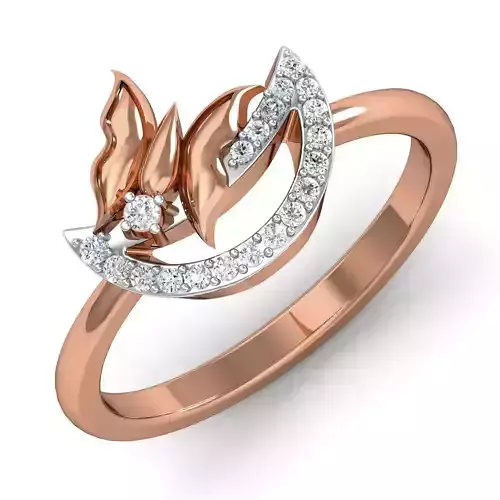 Women Butterfly Ring Earrings Pendant set 3dm stl 3mf glb render