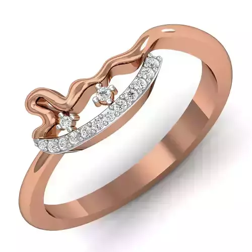 Women Ring Earrings Pendant set 3dm stl 3mf glb render details