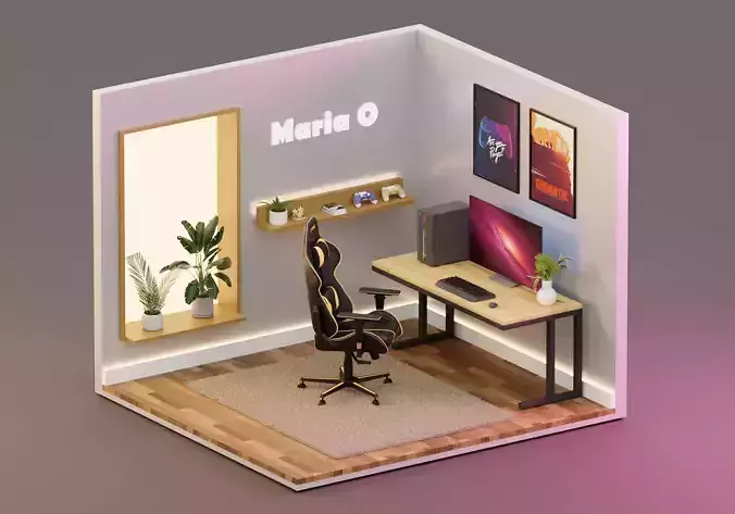 Isometric room design