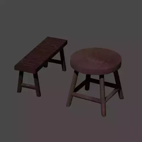 Old vietnamese tables and chairs