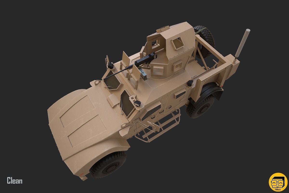 Oshkosh M-ATV Vehicle - Multiple Texture Sets -  3D model_2