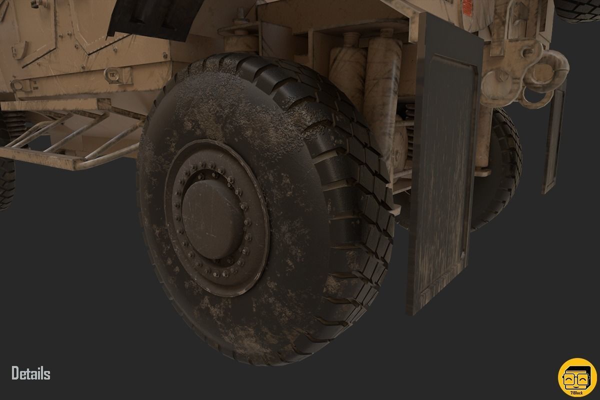 Oshkosh M-ATV Vehicle - Multiple Texture Sets -  3D model_19