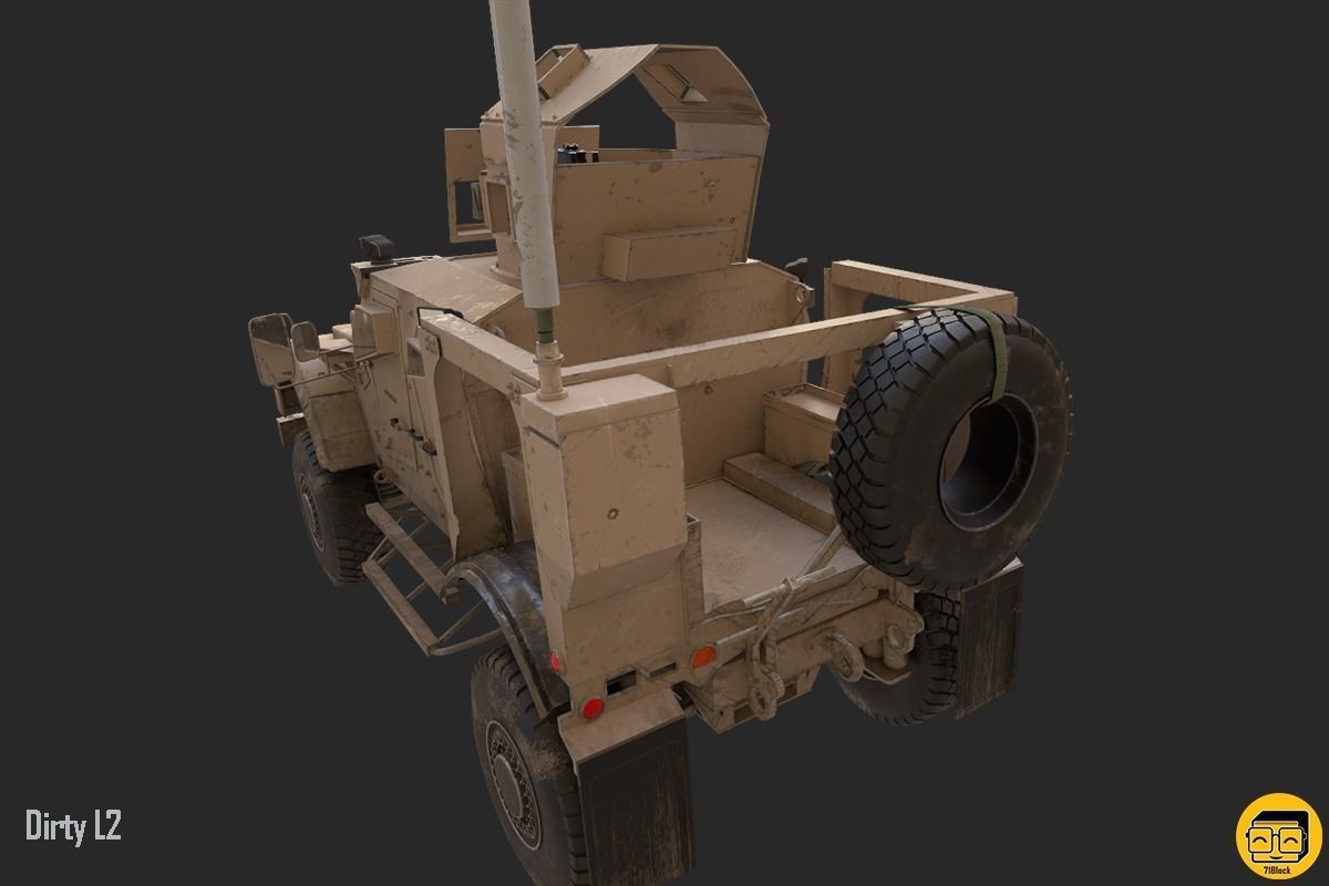 Oshkosh M-ATV Vehicle - Multiple Texture Sets -  3D model_12