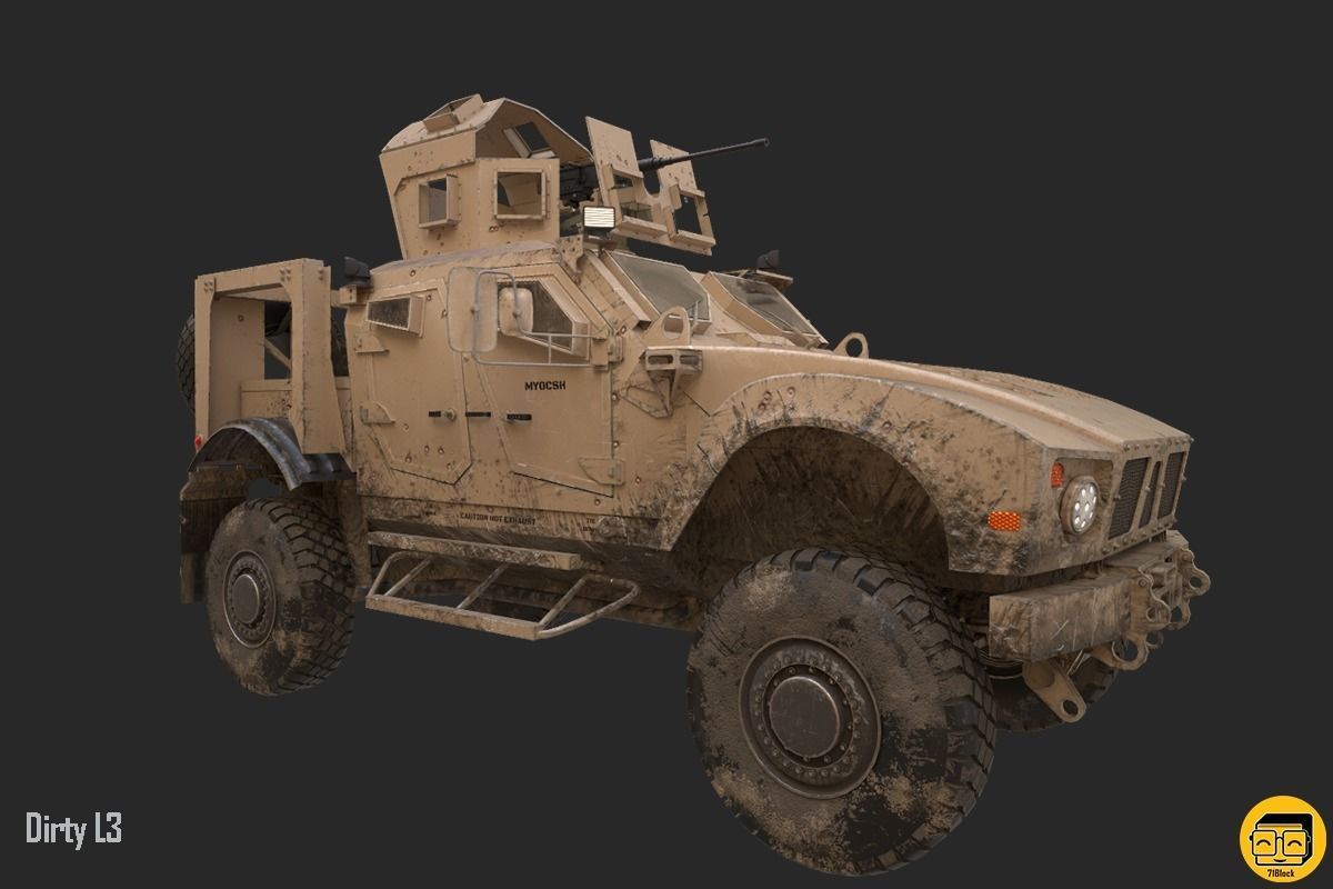 Oshkosh M-ATV Vehicle - Multiple Texture Sets -  3D model_14