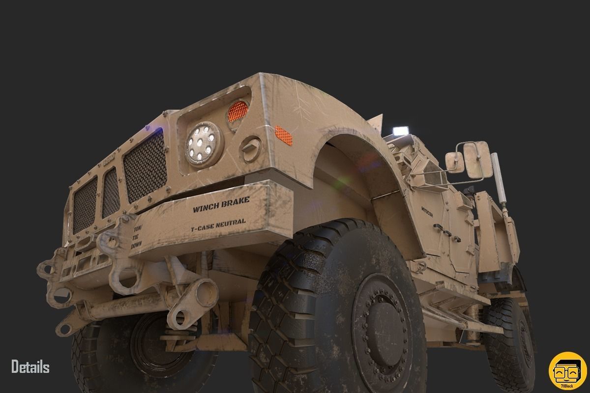 Oshkosh M-ATV Vehicle - Multiple Texture Sets -  3D model_22