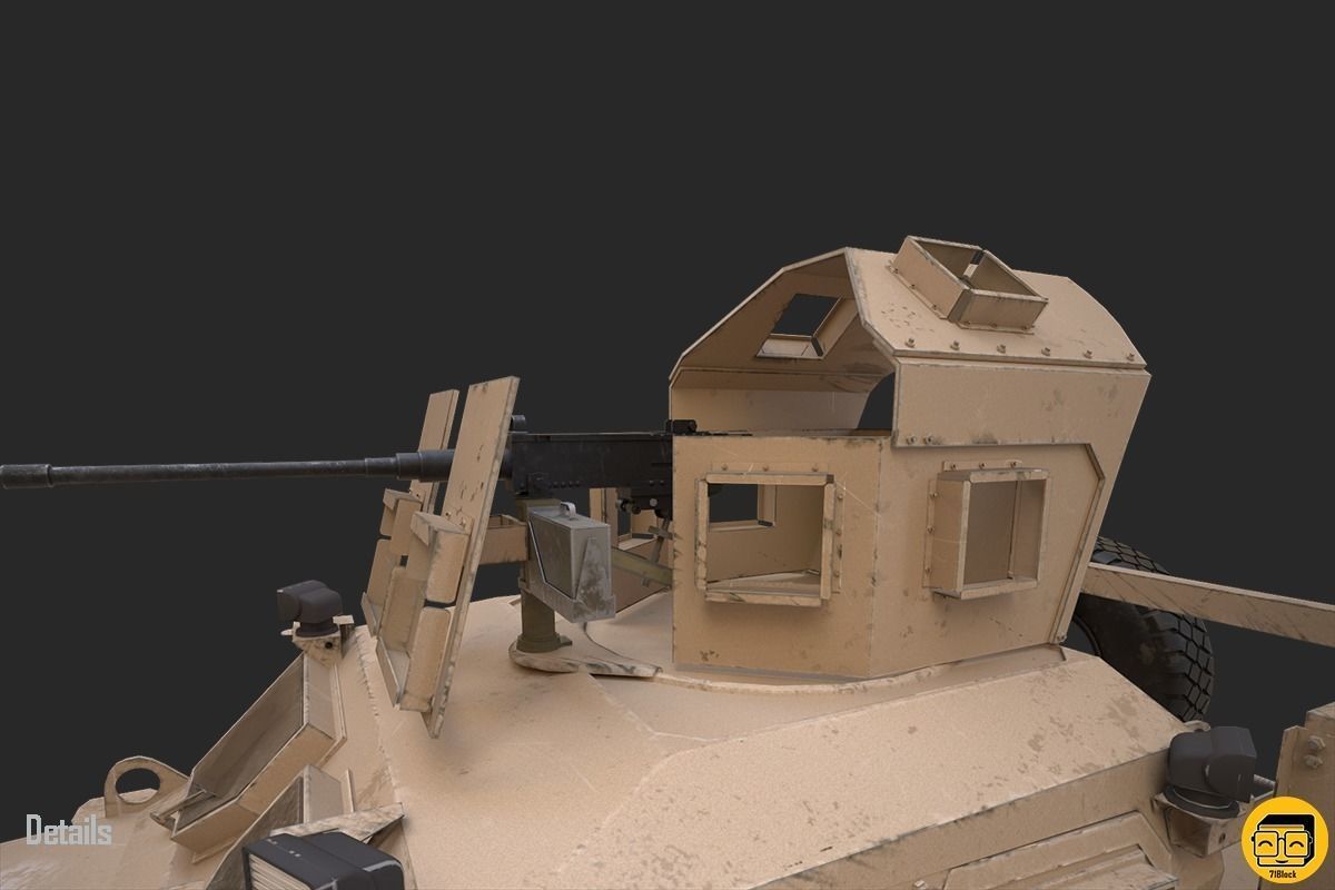 Oshkosh M-ATV Vehicle - Multiple Texture Sets -  3D model_23