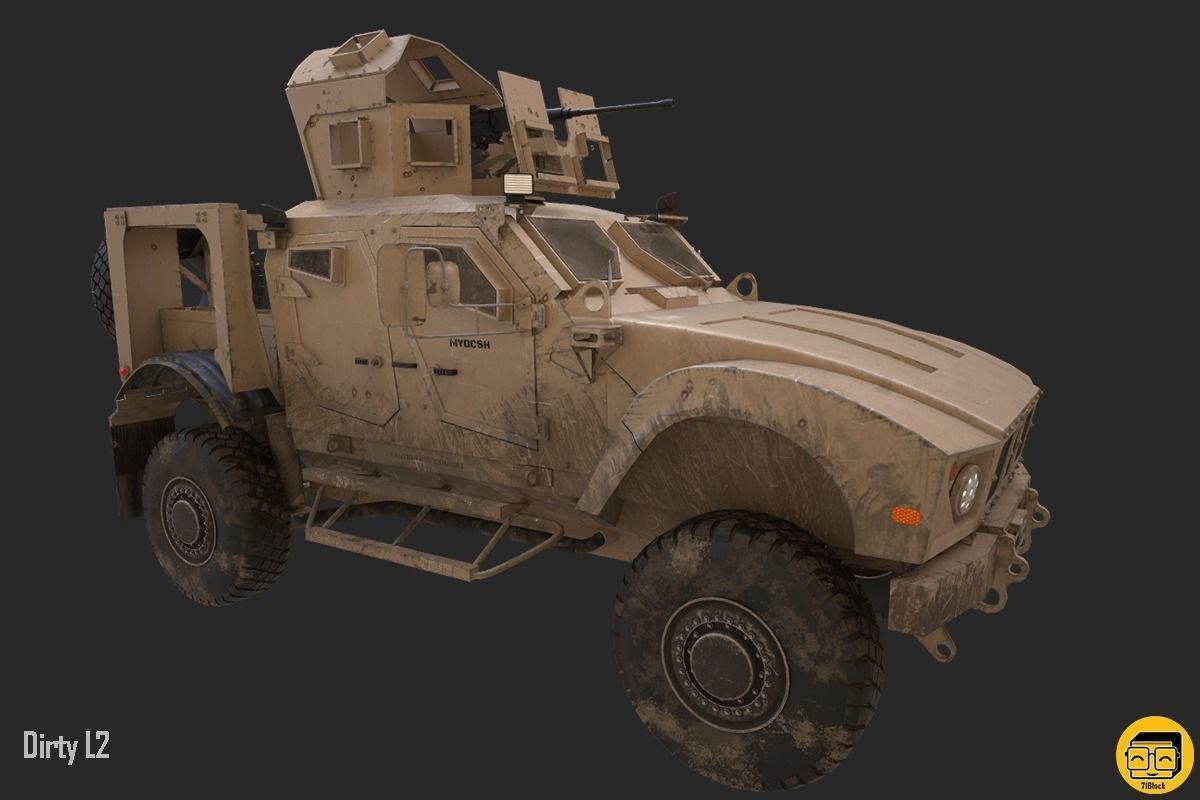 Oshkosh M-ATV Vehicle - Multiple Texture Sets -  3D model_11