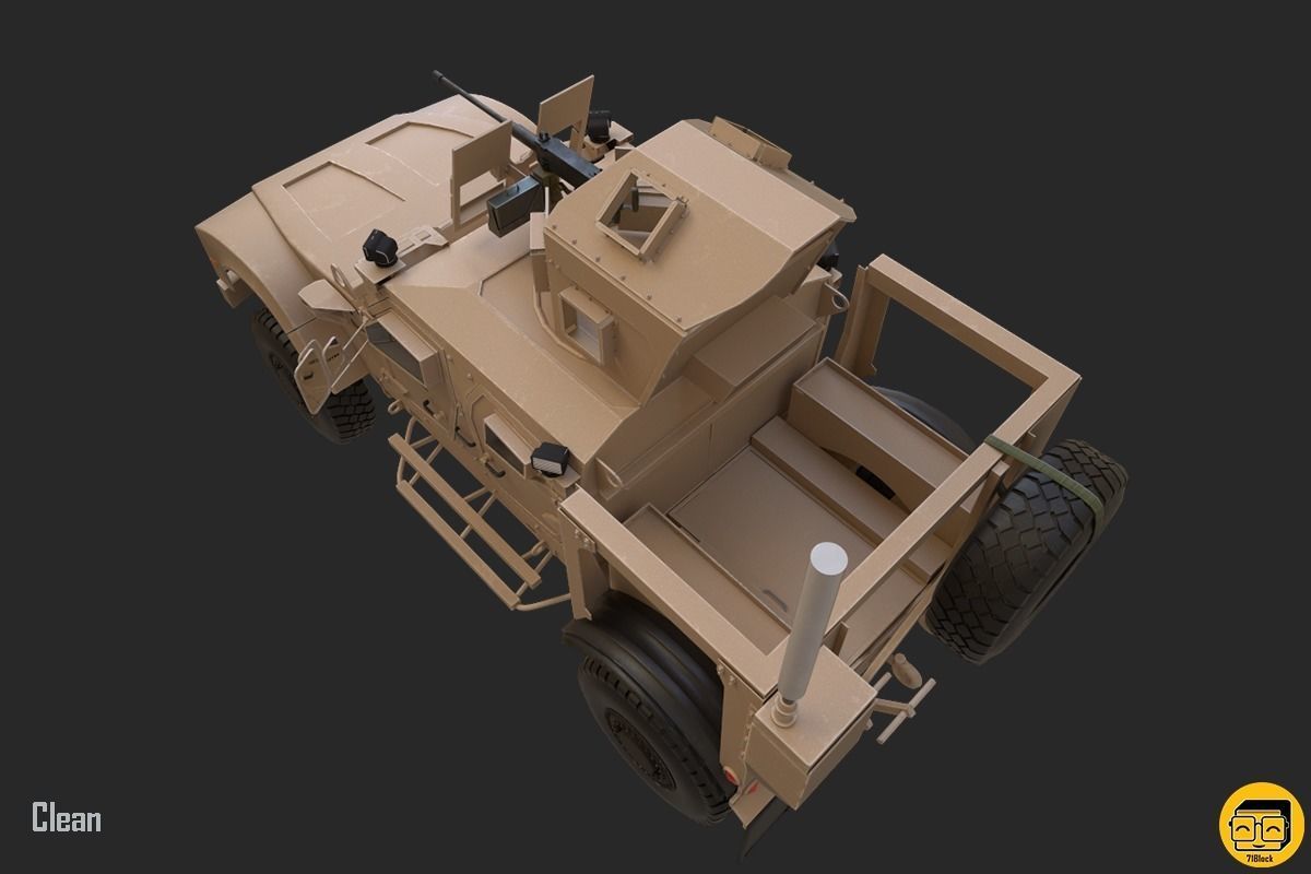 Oshkosh M-ATV Vehicle - Multiple Texture Sets -  3D model_5