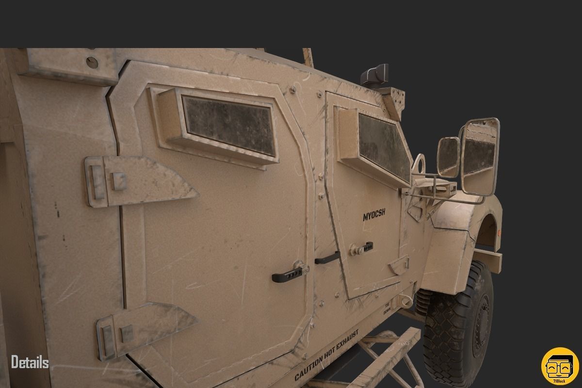 Oshkosh M-ATV Vehicle - Multiple Texture Sets -  3D model_21