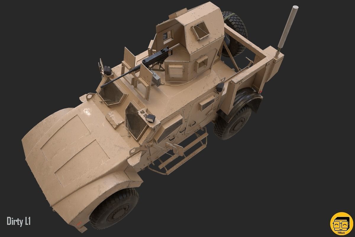 Oshkosh M-ATV Vehicle - Multiple Texture Sets -  3D model_9