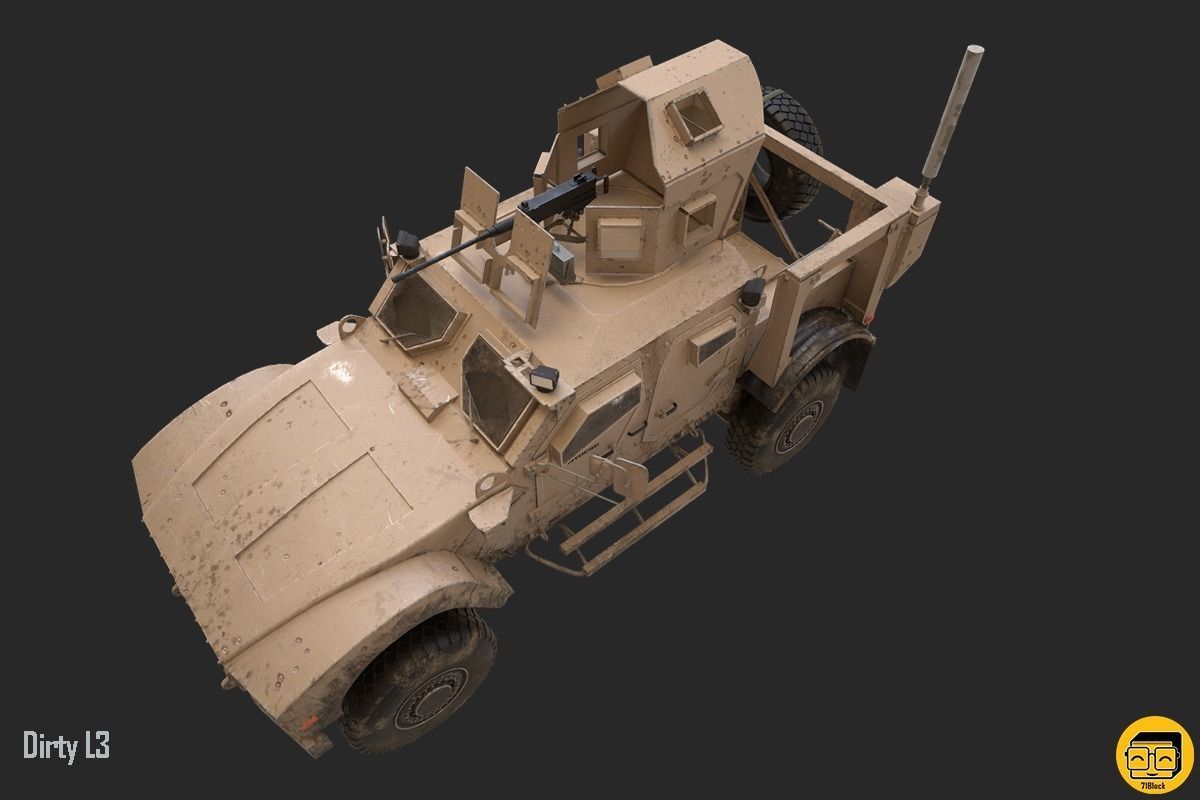 Oshkosh M-ATV Vehicle - Multiple Texture Sets -  3D model_17