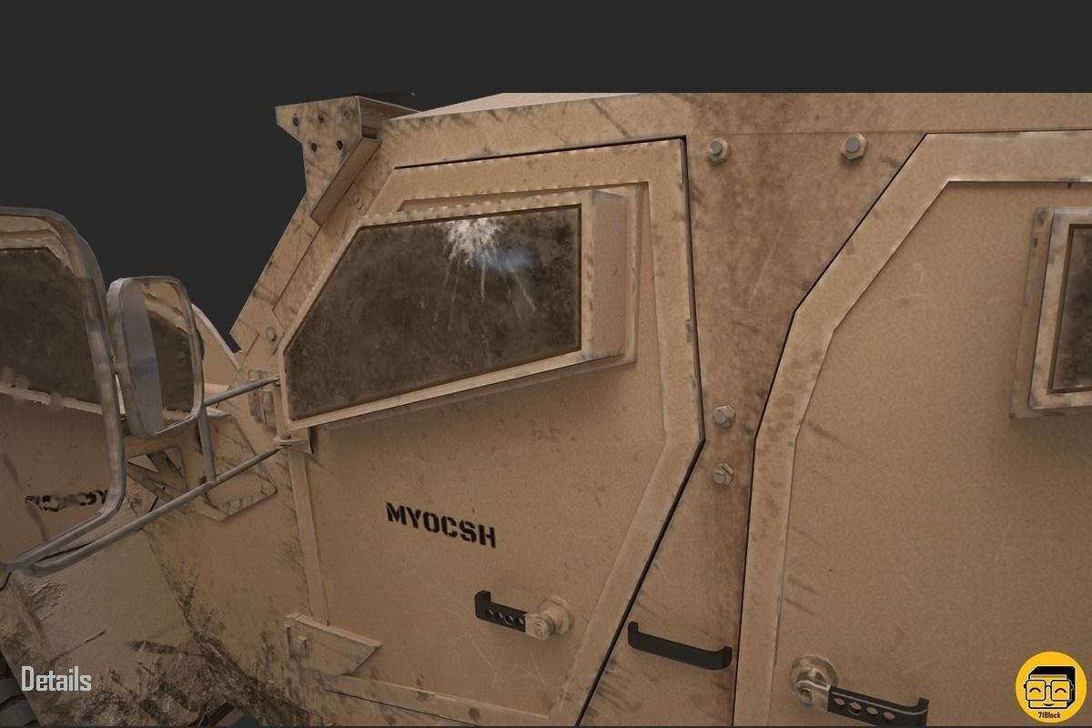 Oshkosh M-ATV Vehicle - Multiple Texture Sets -  3D model_18