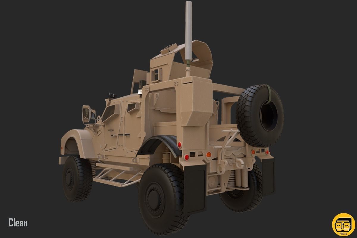 Oshkosh M-ATV Vehicle - Multiple Texture Sets -  3D model_4