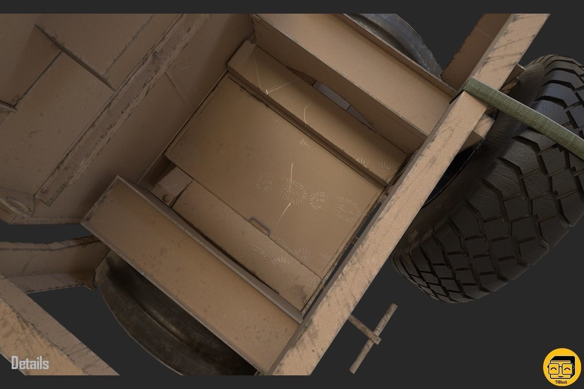 Oshkosh M-ATV Vehicle - Multiple Texture Sets -  3D model_20