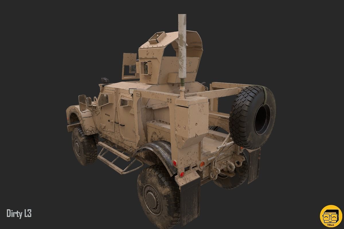 Oshkosh M-ATV Vehicle - Multiple Texture Sets -  3D model_16