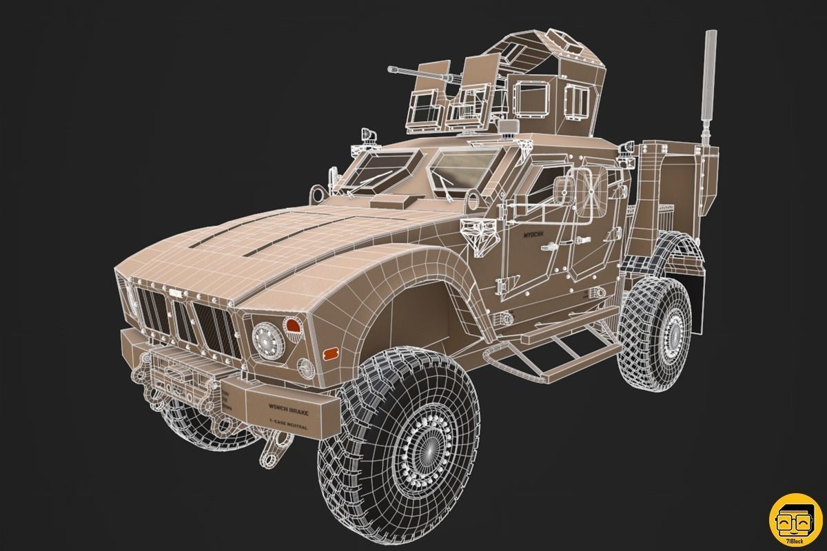 Oshkosh M-ATV Vehicle - Multiple Texture Sets -  3D model_25