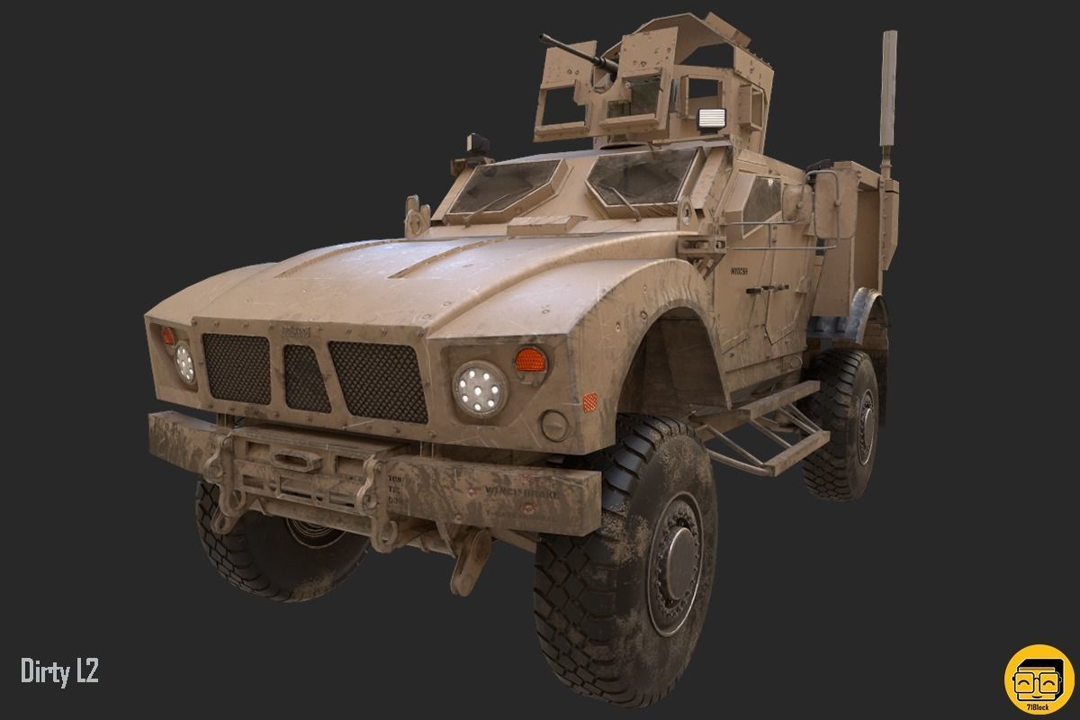 Oshkosh M-ATV Vehicle - Multiple Texture Sets -  3D model_10