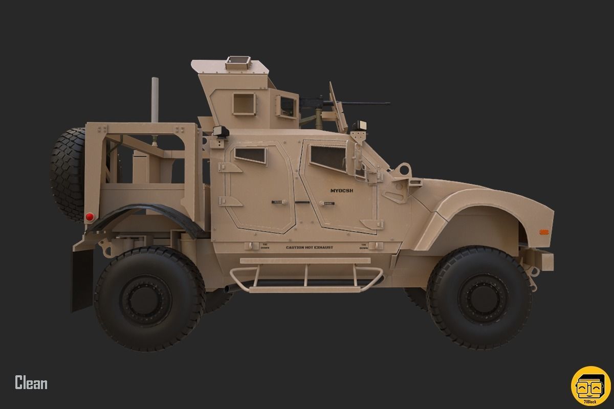 Oshkosh M-ATV Vehicle - Multiple Texture Sets -  3D model_3