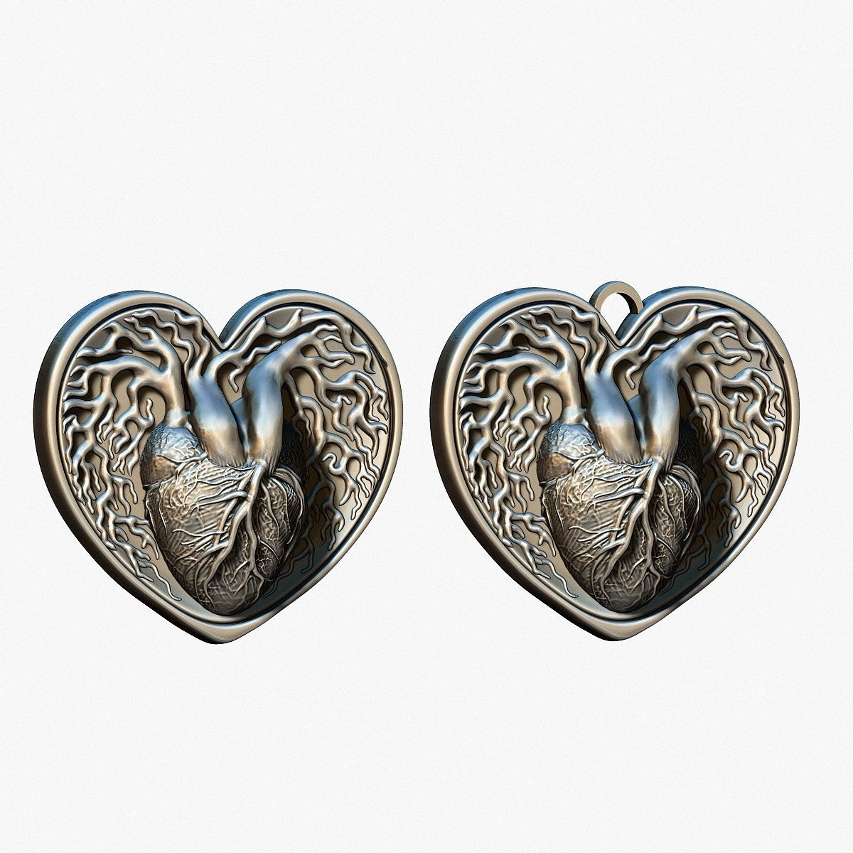 HEART MEDALLION 3D print model_19