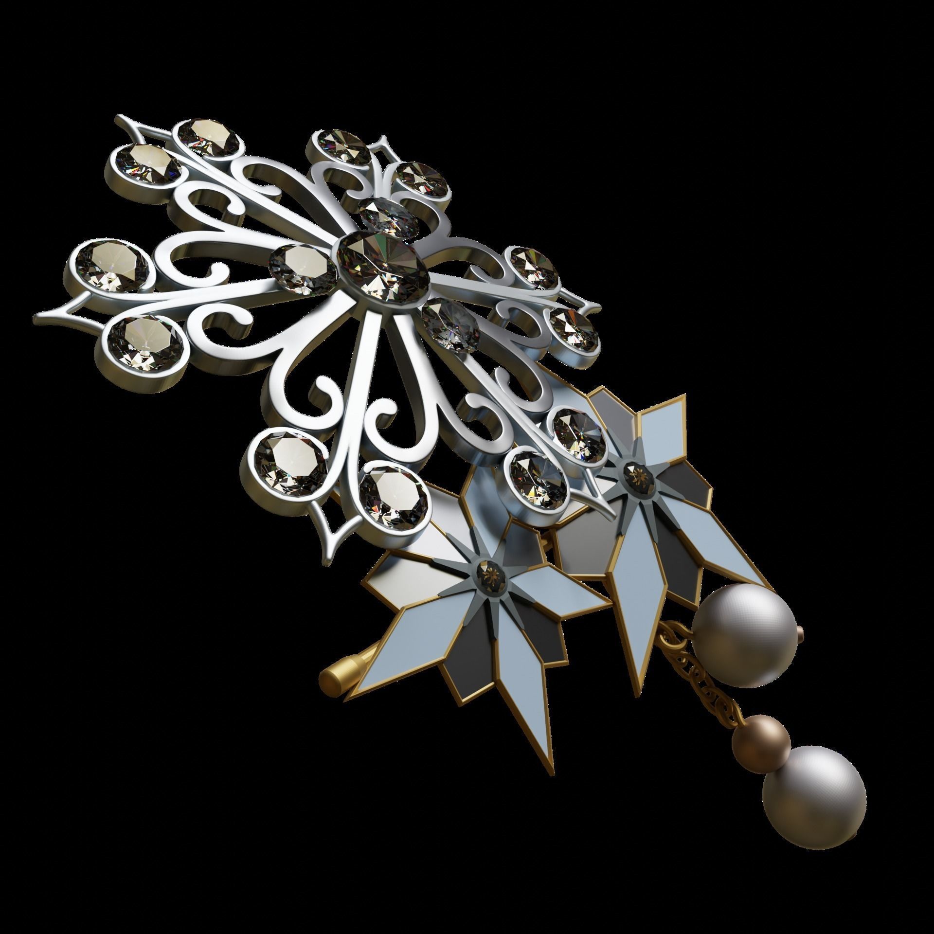 brooch ashley graham  resident evil 4 remake 3D print model_1