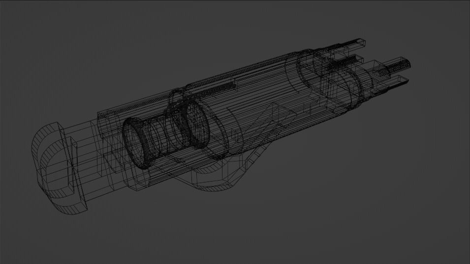Energy Gun Free low-poly 3D model_4