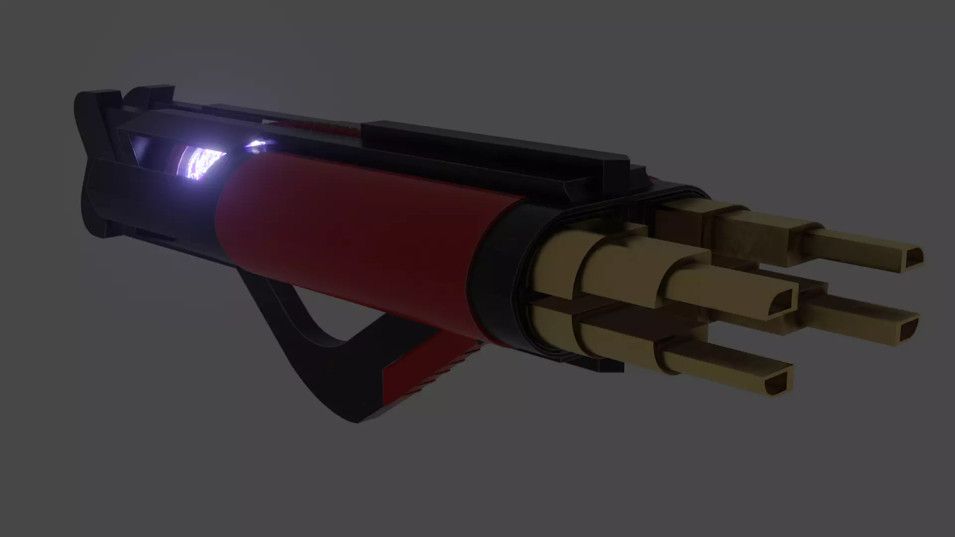 Energy Gun Free low-poly 3D model_0