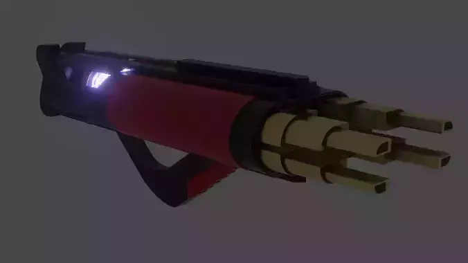 Energy Gun Free low-poly 3D model