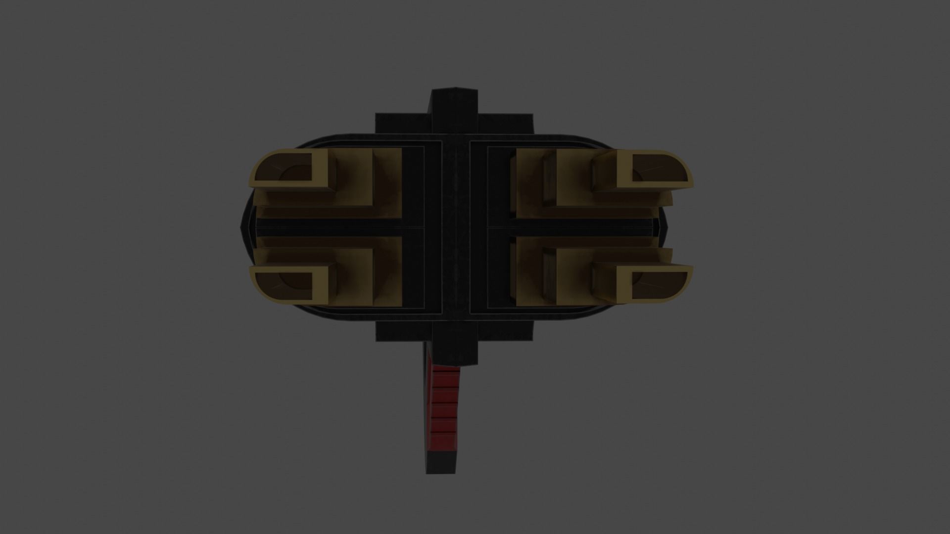 Energy Gun Free low-poly 3D model_1