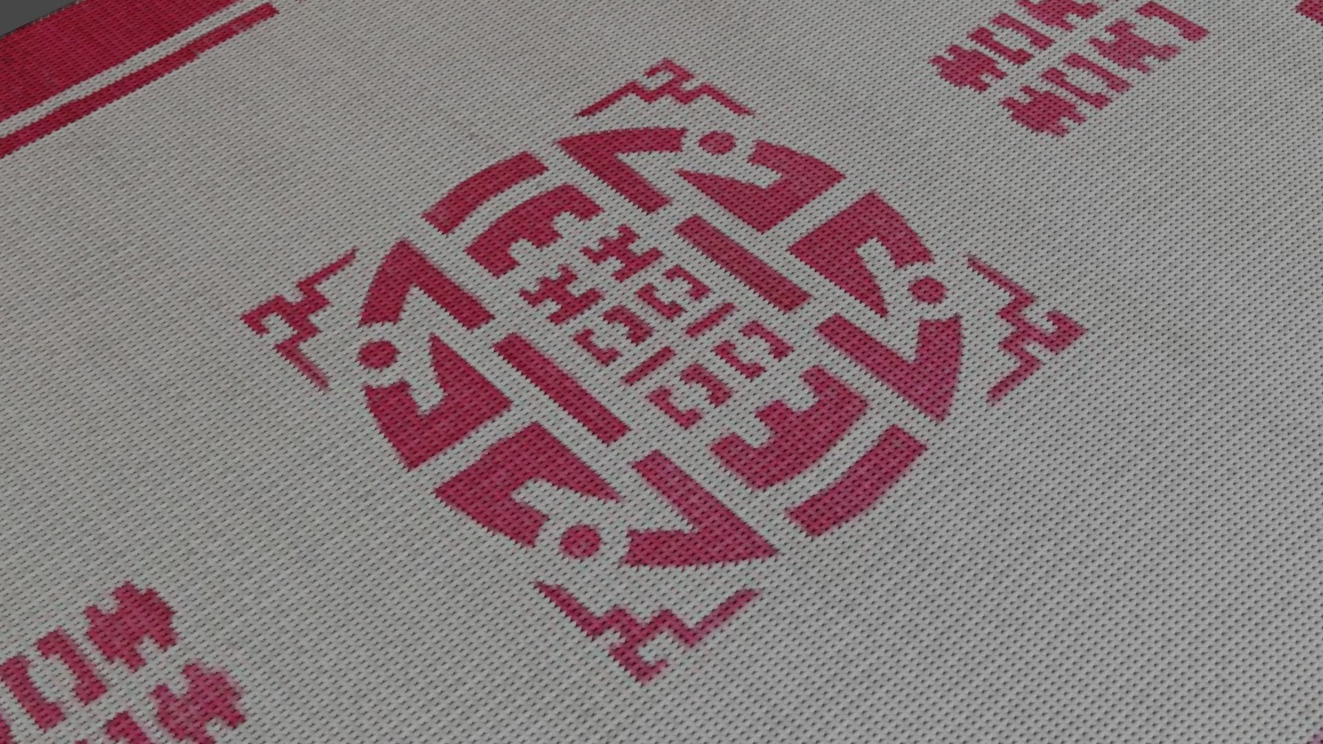 Vietnamese mat Low-poly 3D model_1