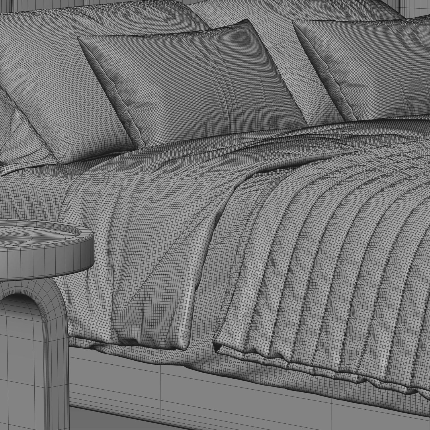 West Elm Shelter Bed 3D model_2
