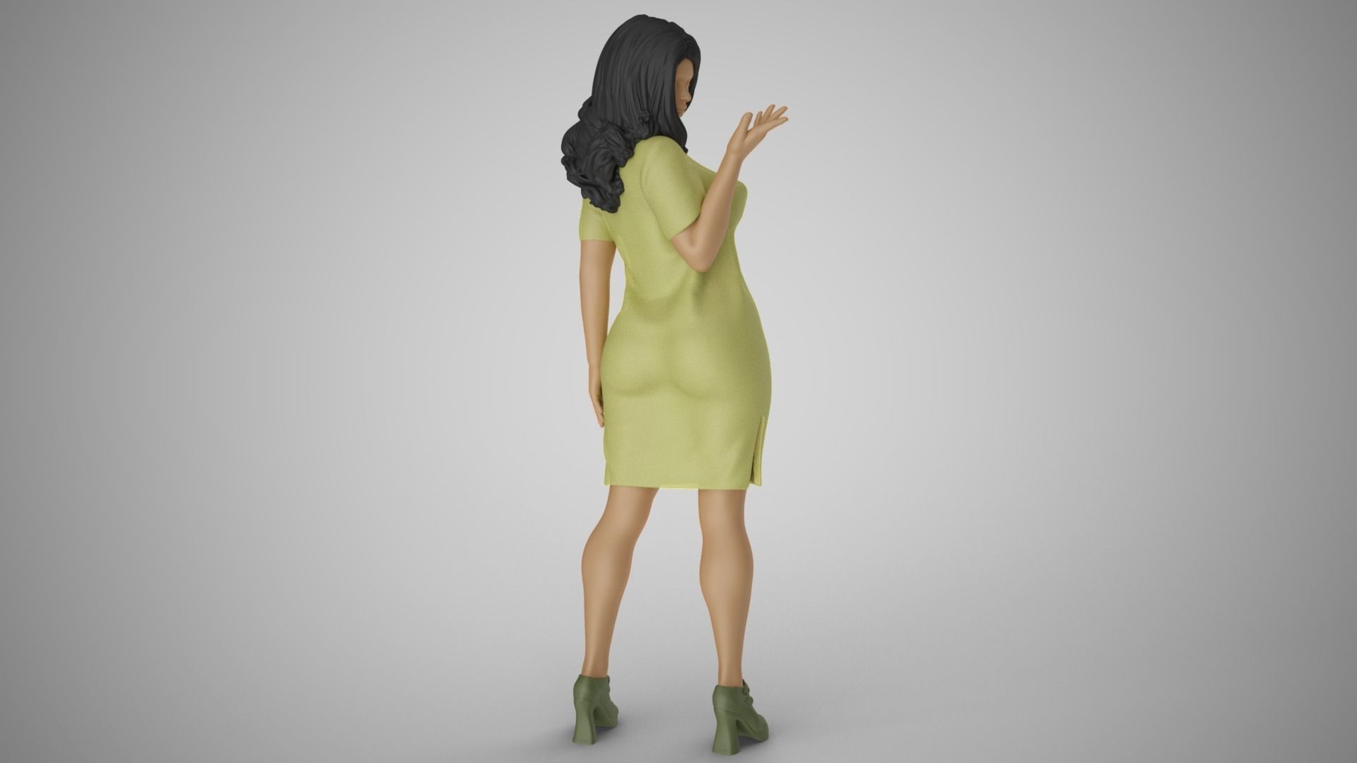 Negotiating Girl 2 3D print model_6