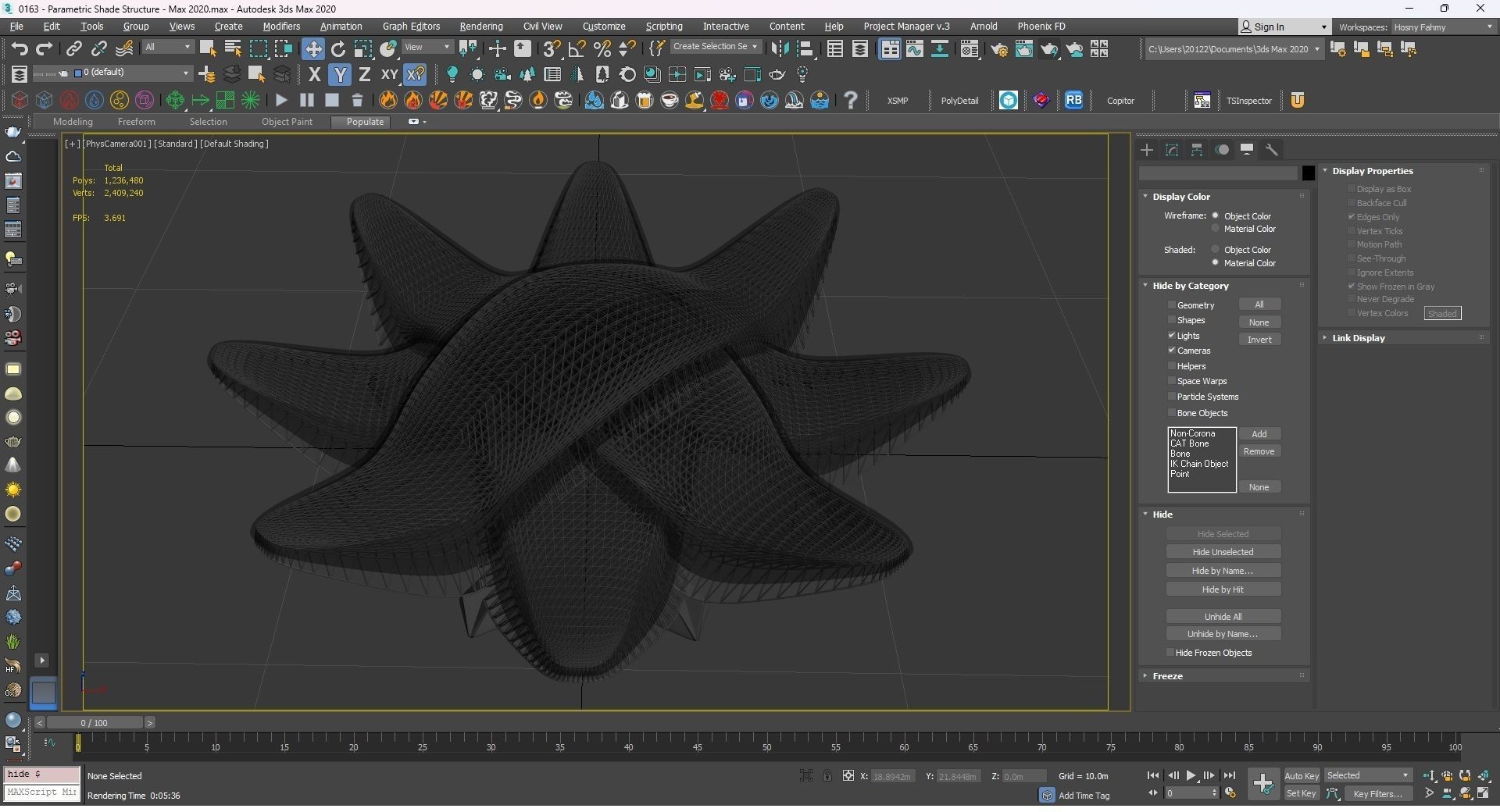 0163 - Parametric Shade Structure 3D model_16