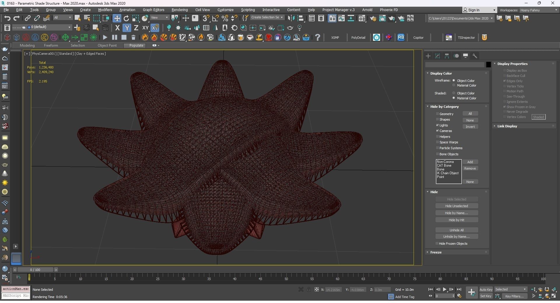 0163 - Parametric Shade Structure 3D model_18