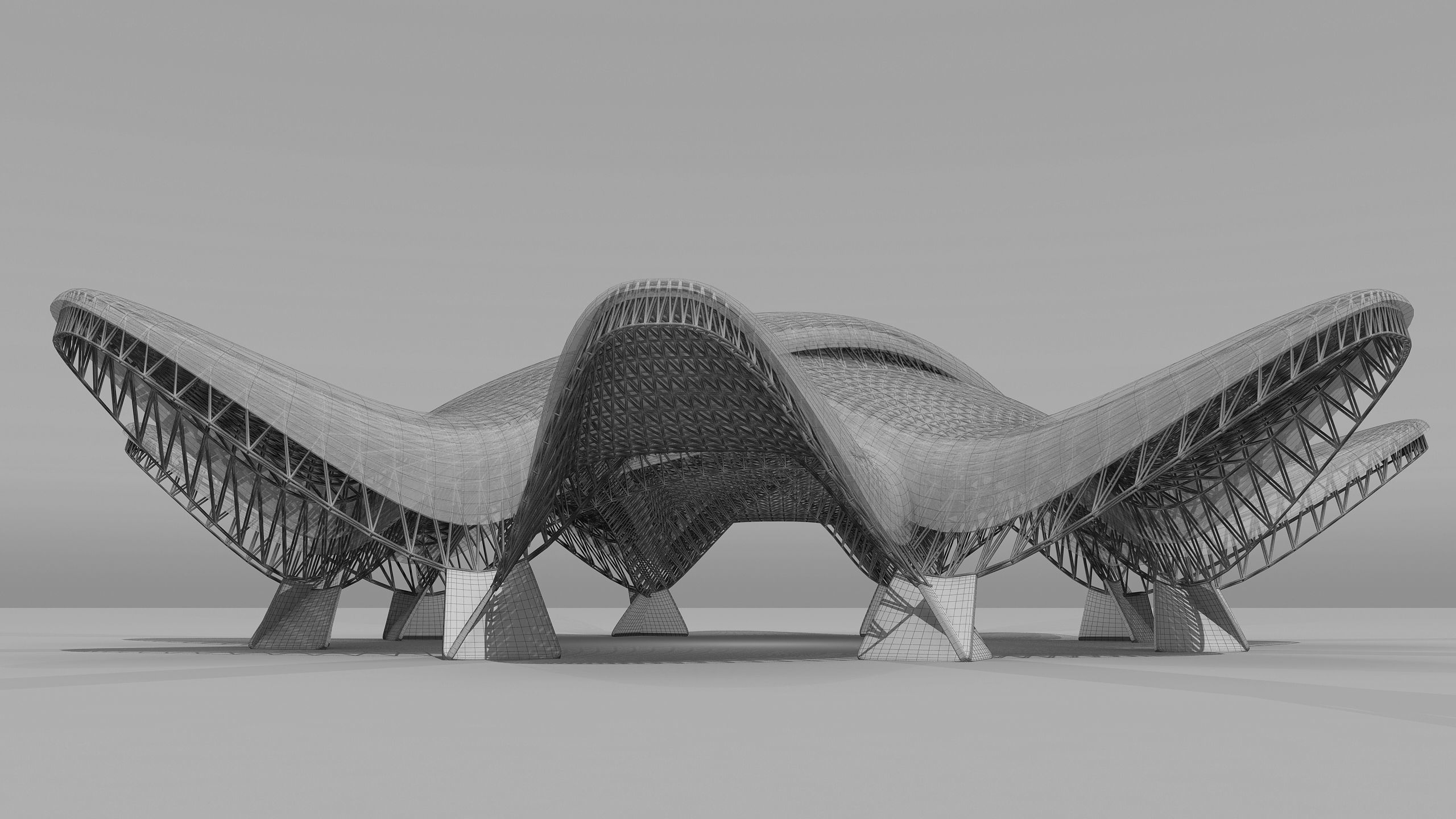 0163 - Parametric Shade Structure 3D model_11
