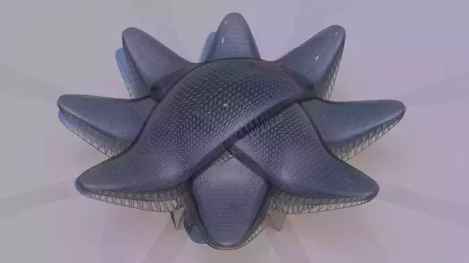 0163 - Parametric Shade Structure 3D model