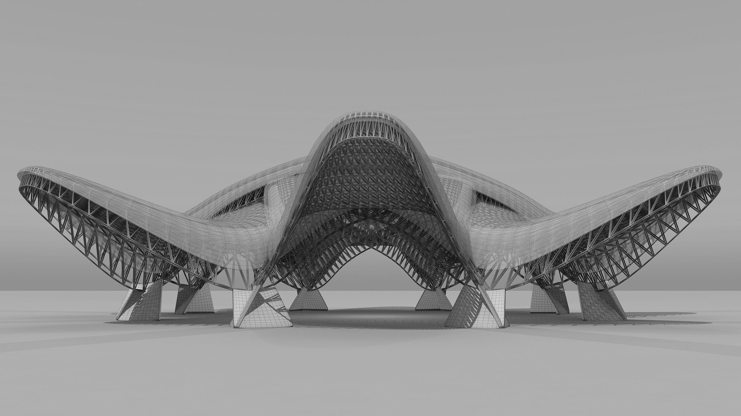 0163 - Parametric Shade Structure 3D model_15
