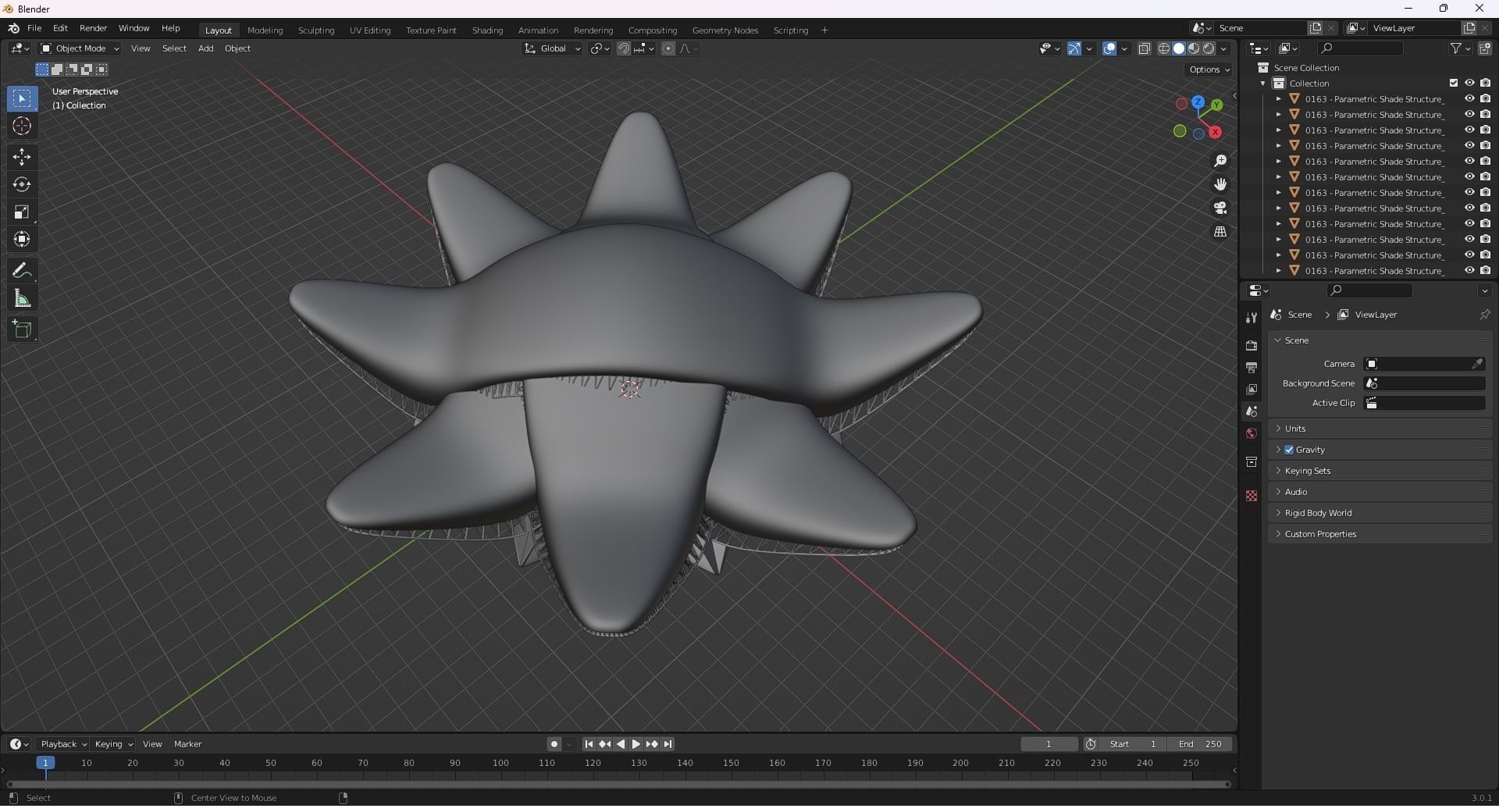 0163 - Parametric Shade Structure 3D model_21