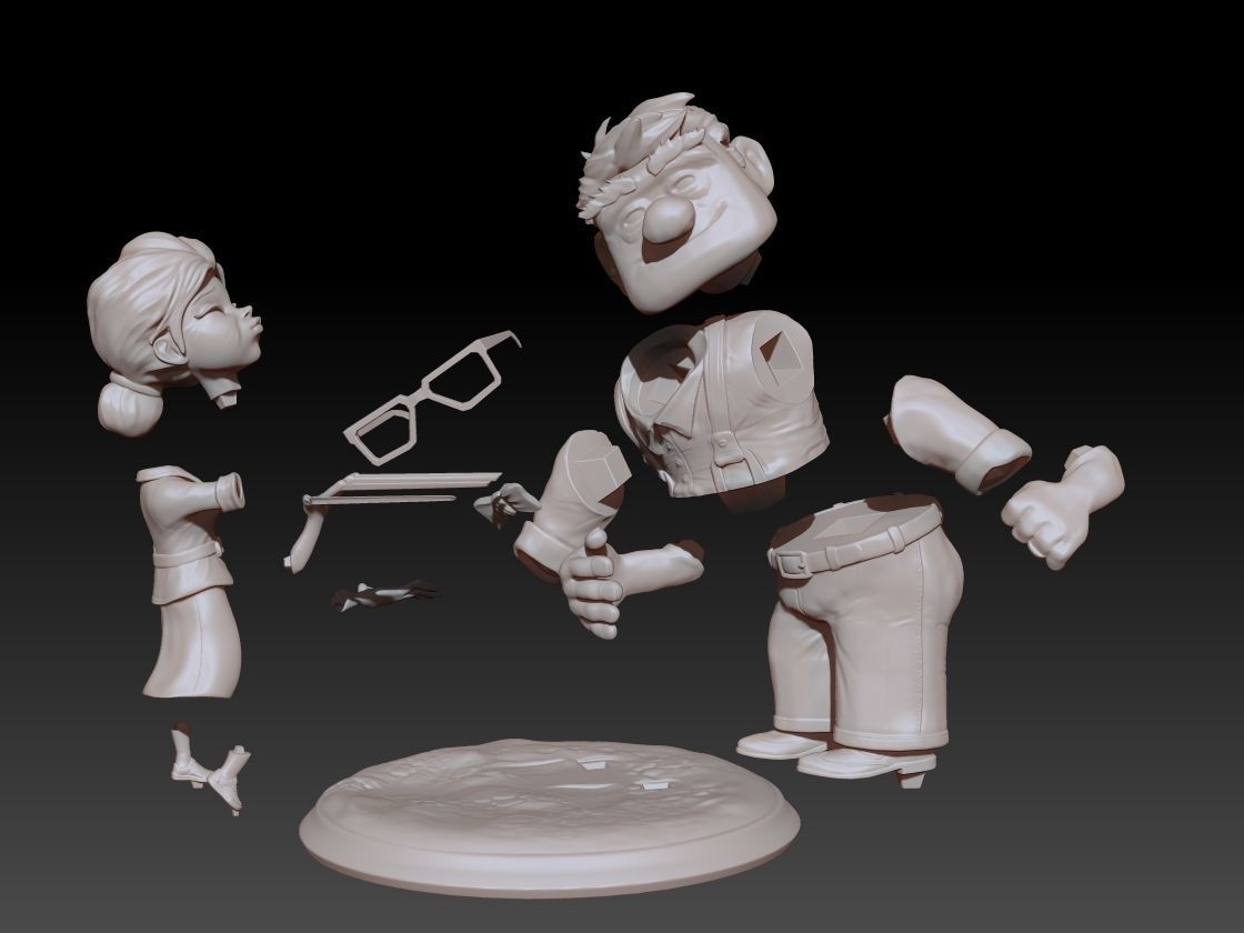 Carl and Ellie 3D print model 3D print model_20