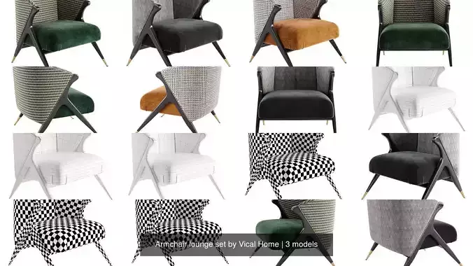 Armchair lounge set by Vical Home