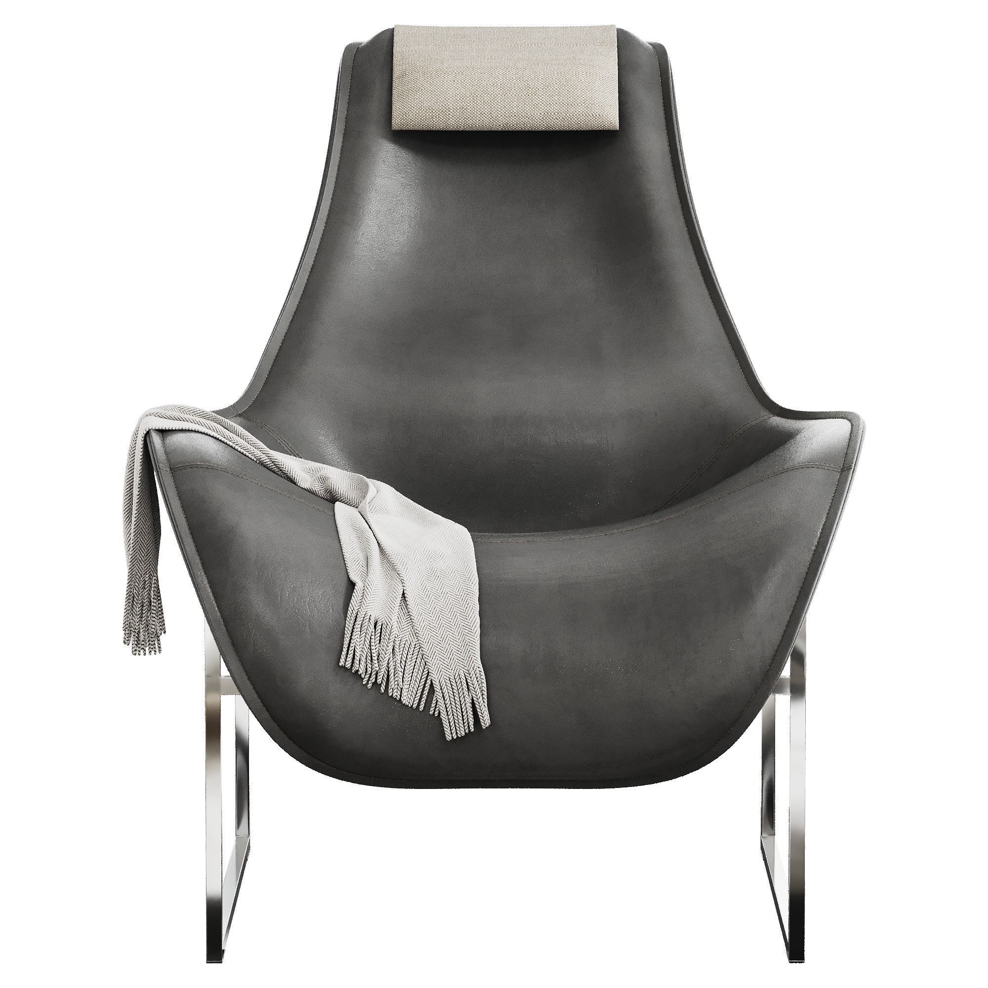 Armchair MART by Italia Low-poly 3D model_2