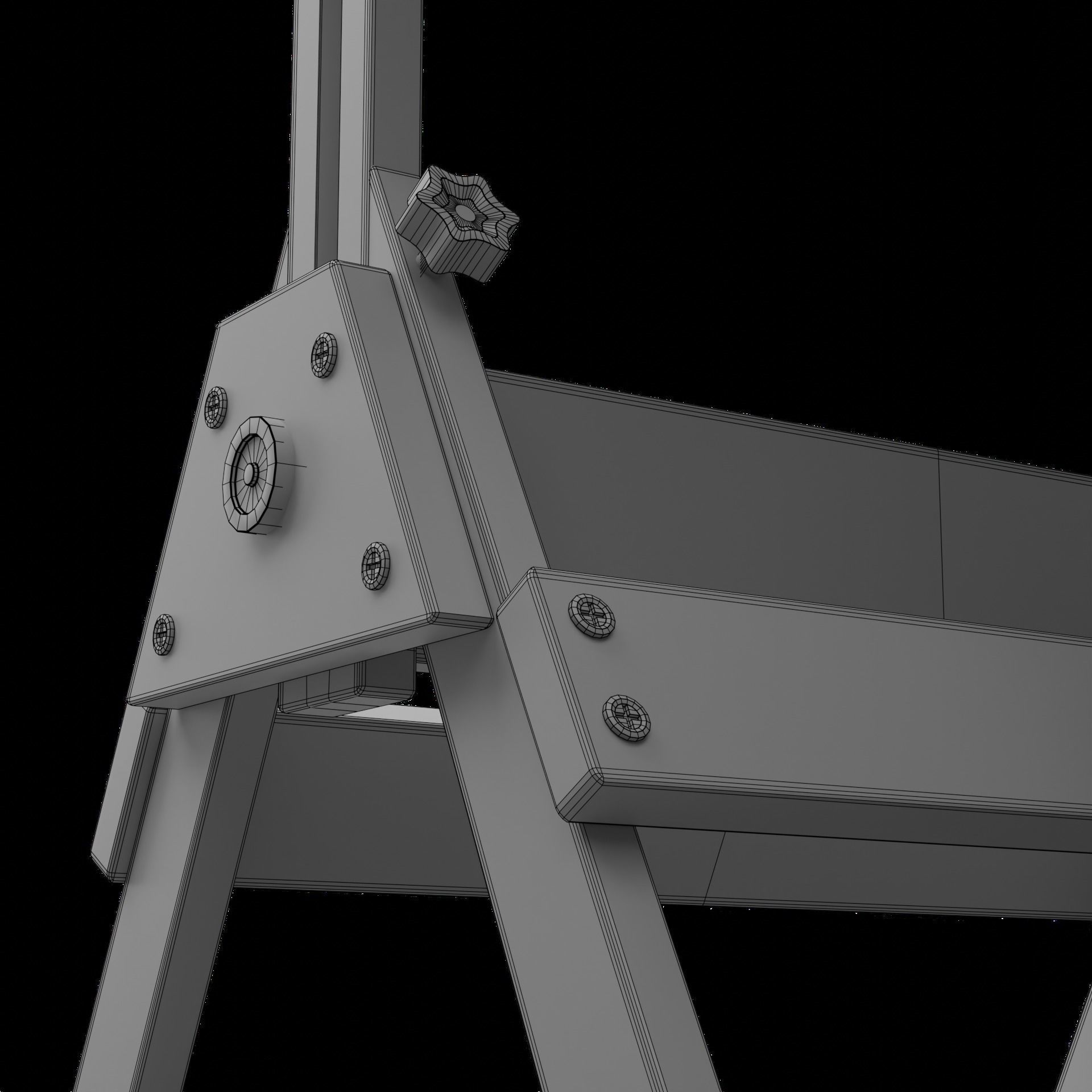 Drafting Table Low poly 3D model Low-poly 3D model_59