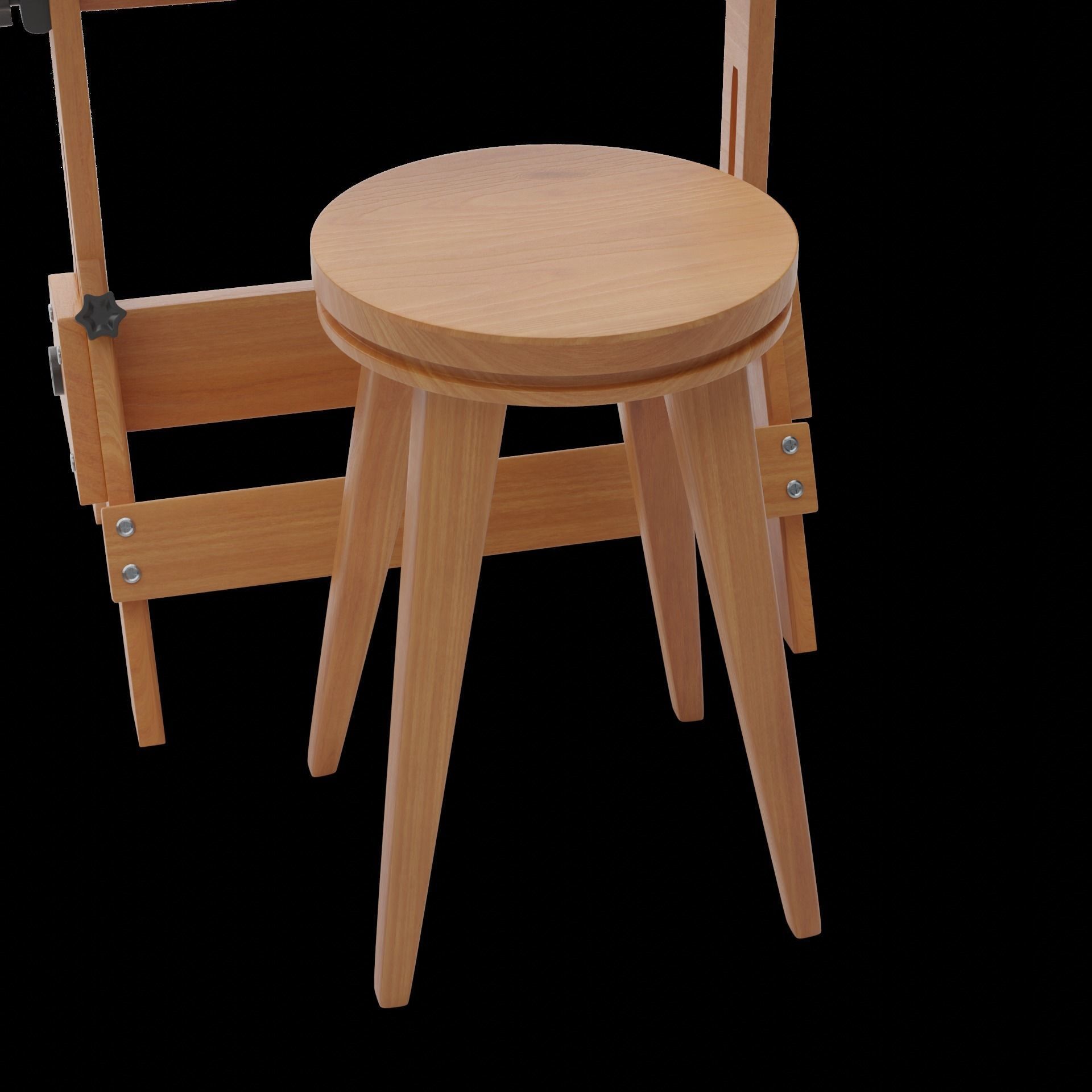 Drafting Table Low poly 3D model Low-poly 3D model_45