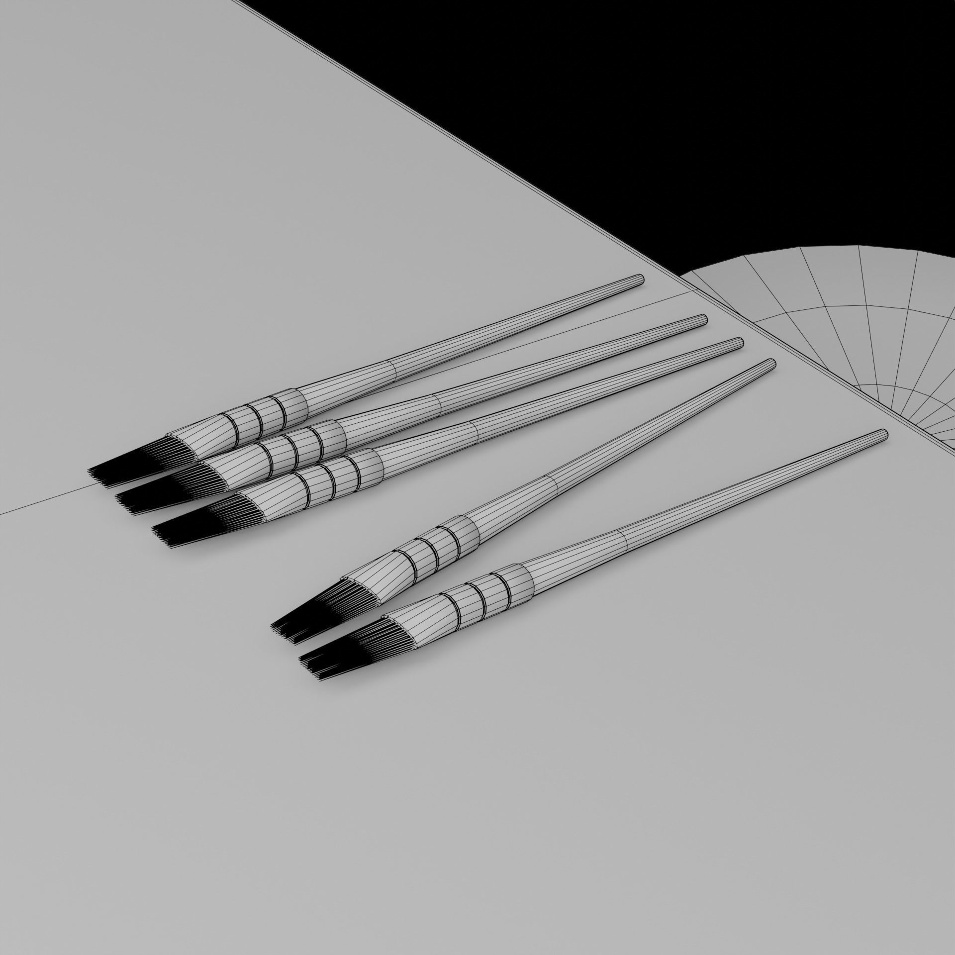 Drafting Table Low poly 3D model Low-poly 3D model_38