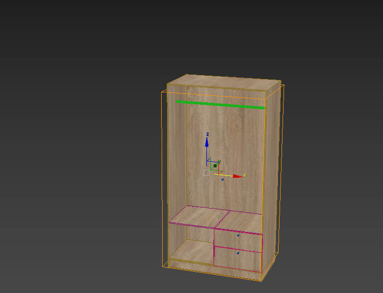 Wardrope IKEA VILHATTEN 3D model_5