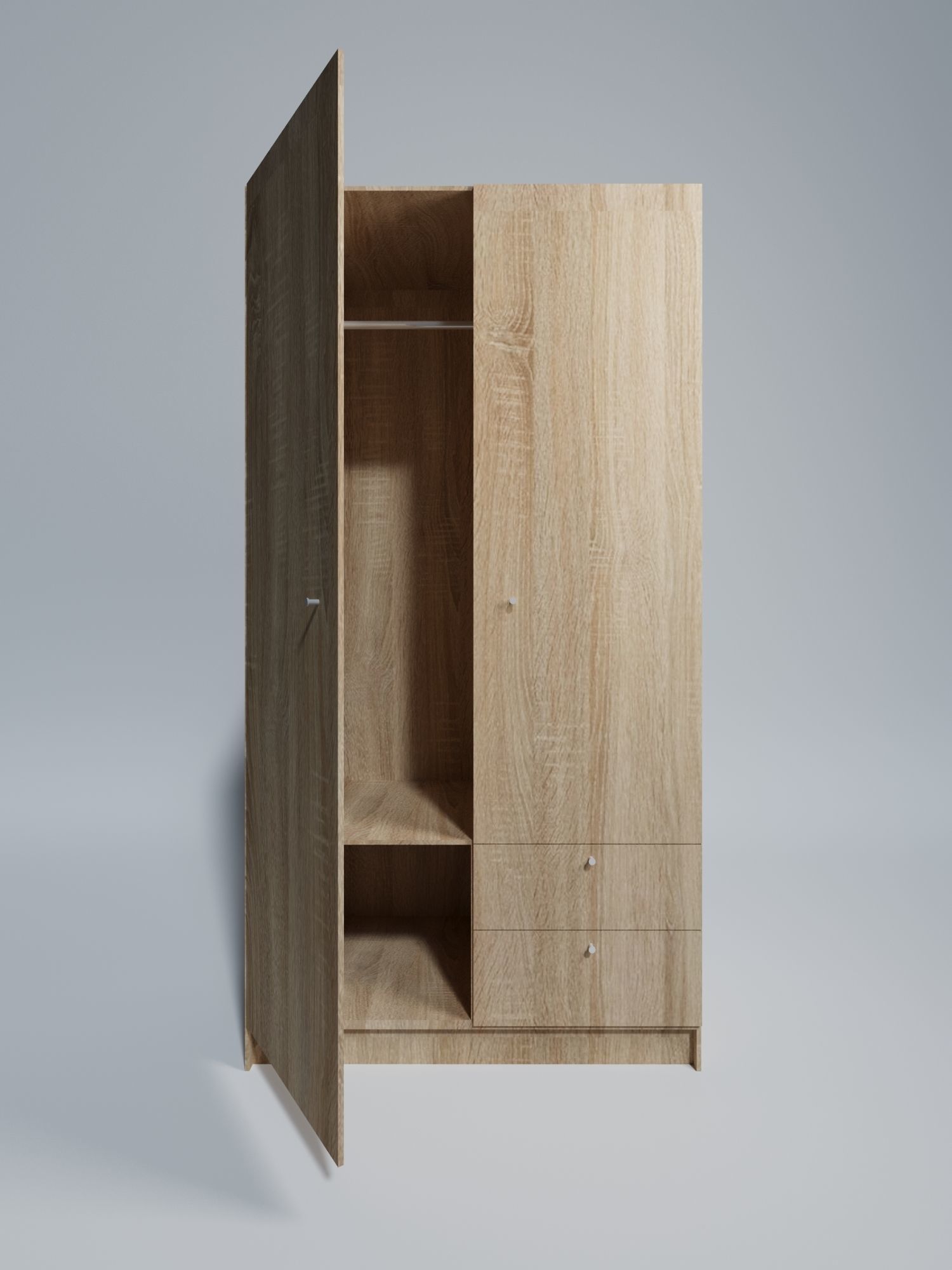 Wardrope IKEA VILHATTEN 3D model_1