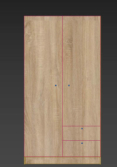 Wardrope IKEA VILHATTEN 3D model_4