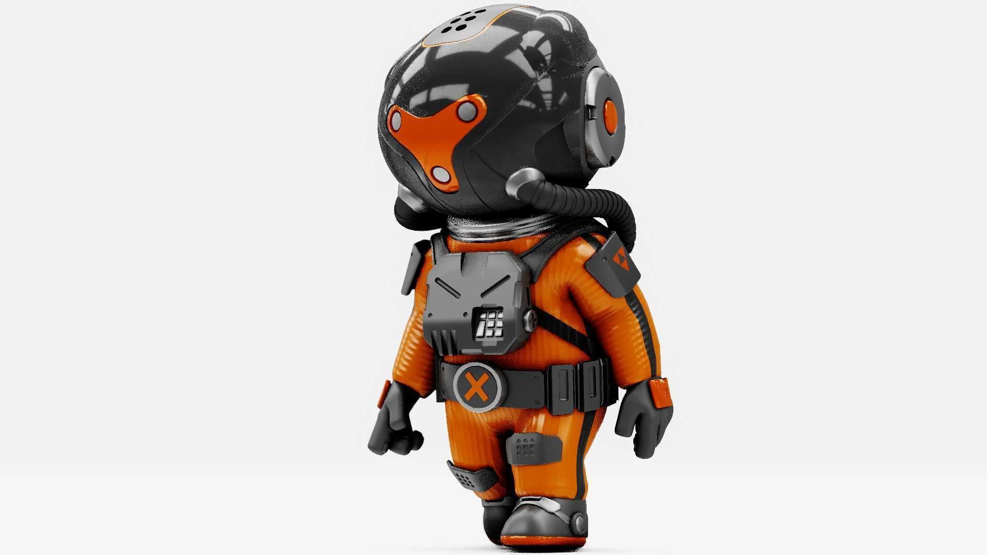 TOON  ASTRONAUT K-3000  RIGGED 3D model_30