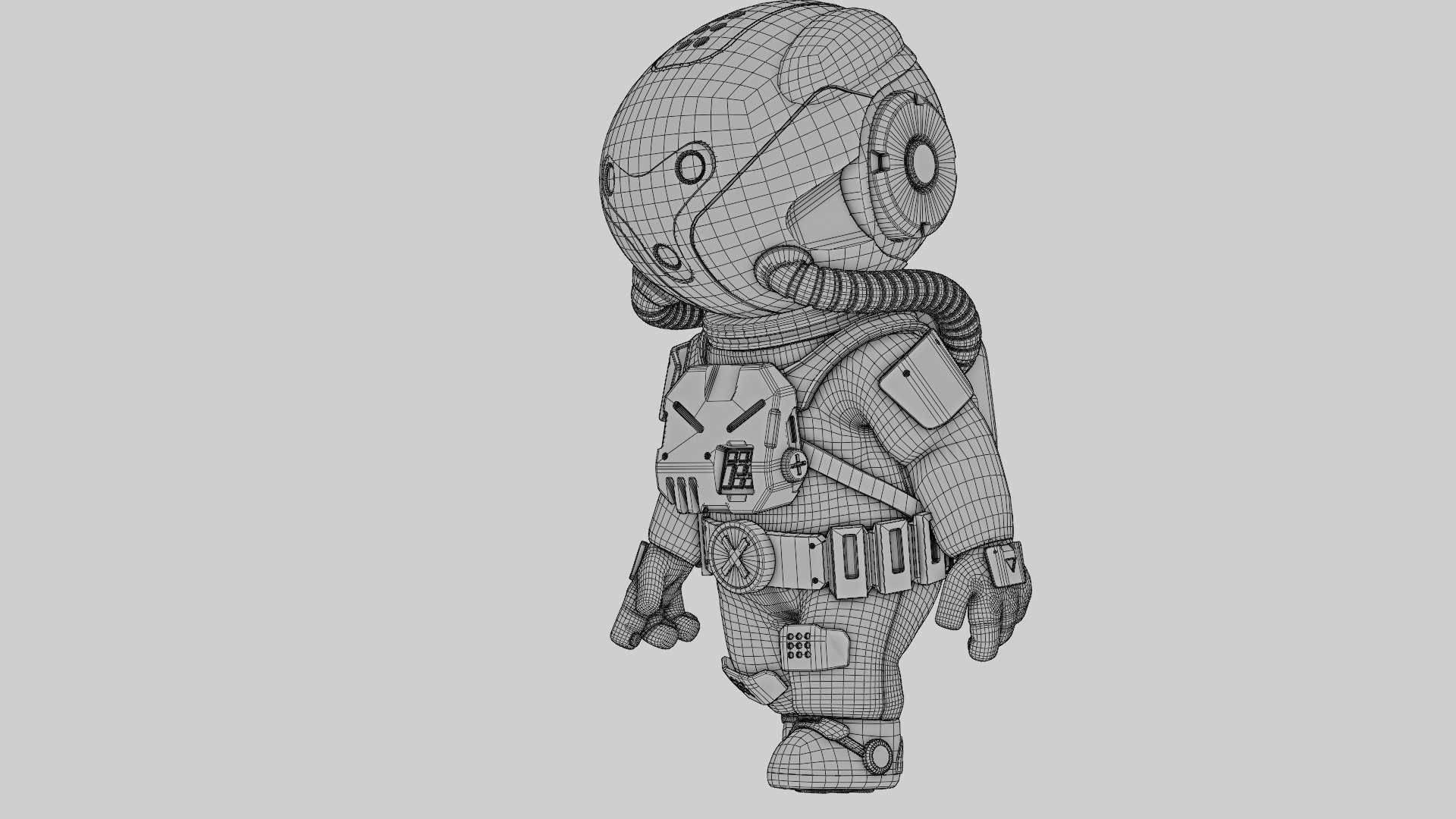 TOON  ASTRONAUT K-3000  RIGGED 3D model_39