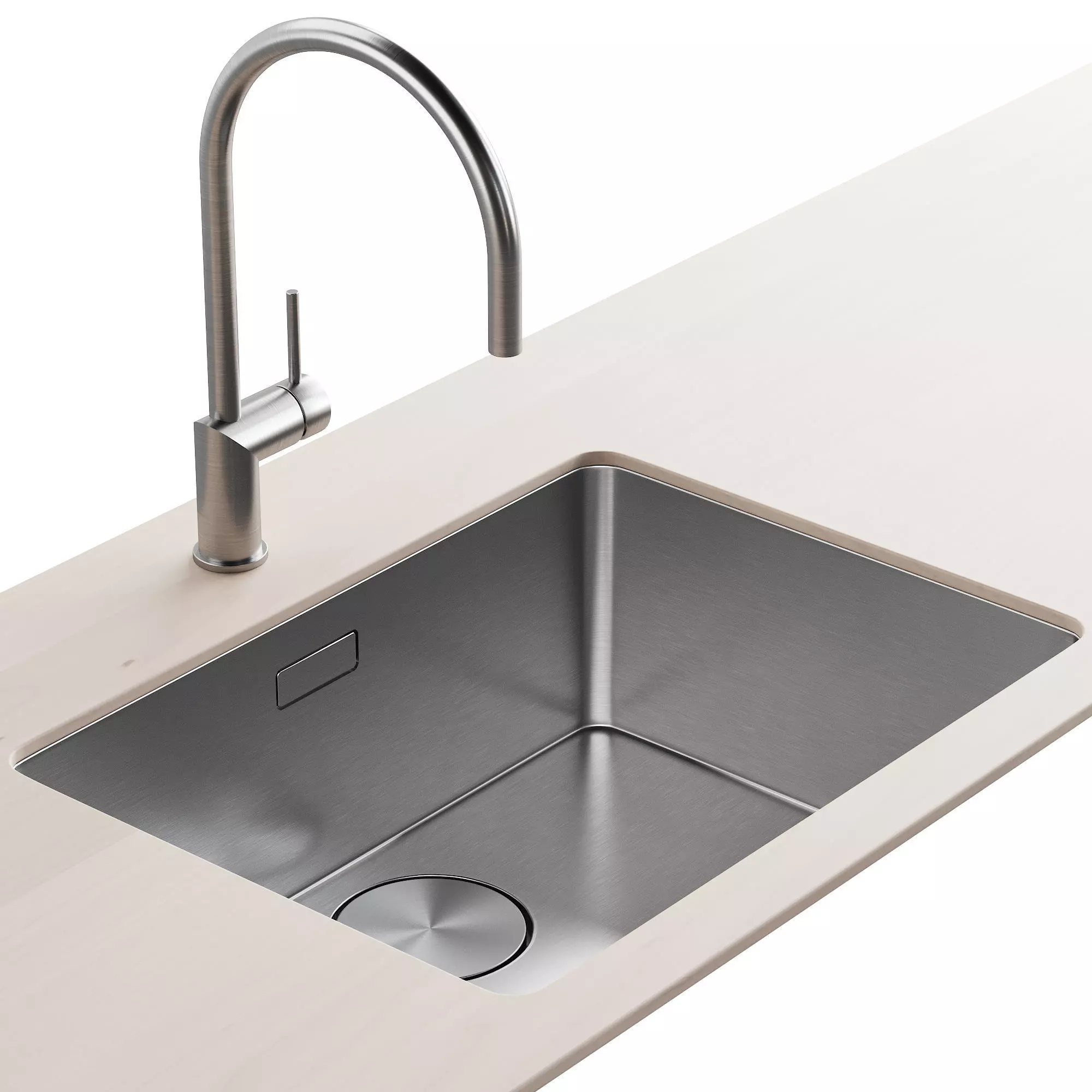 101 FRANKE Mythos MYX with Rhythm kitchen faucet 3D model_0