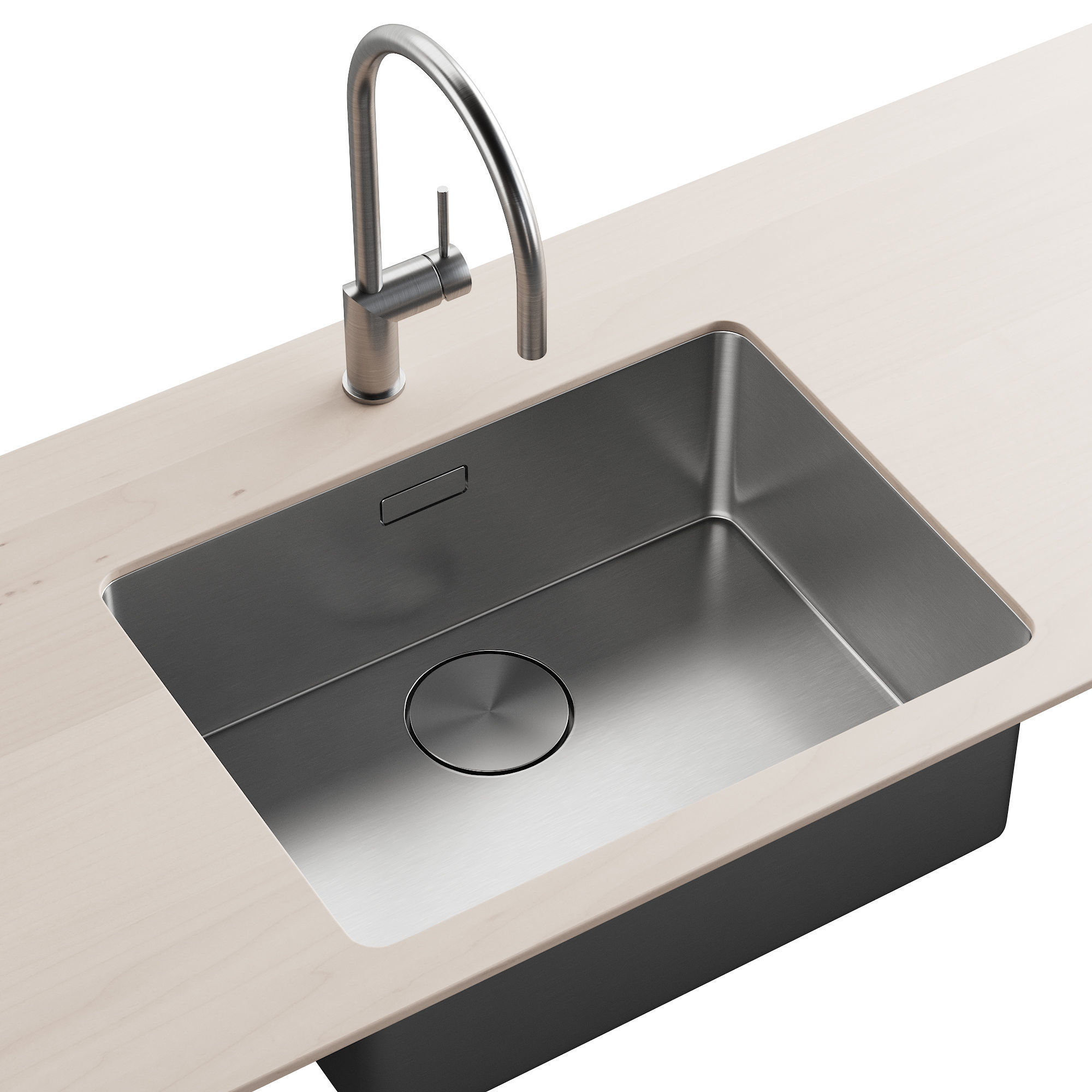 101 FRANKE Mythos MYX with Rhythm kitchen faucet 3D model_1